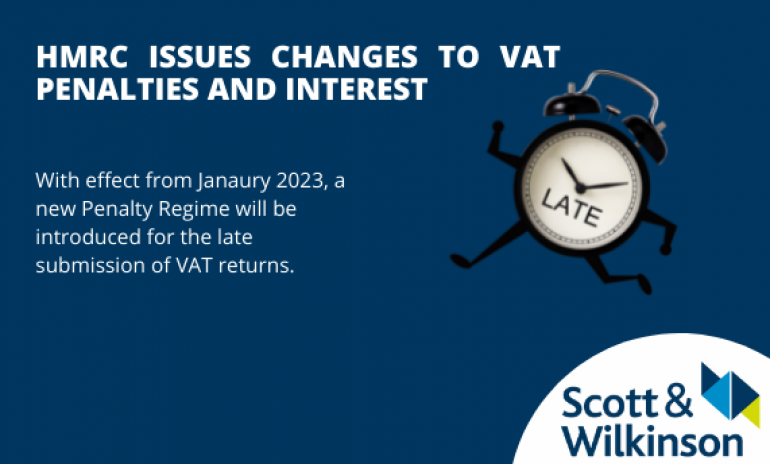 Changes to VAT penalties and surcharges