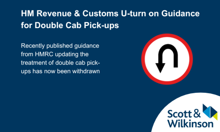 HM Revenue & Customs U-turn on Guidance for Double Cab Pick-ups