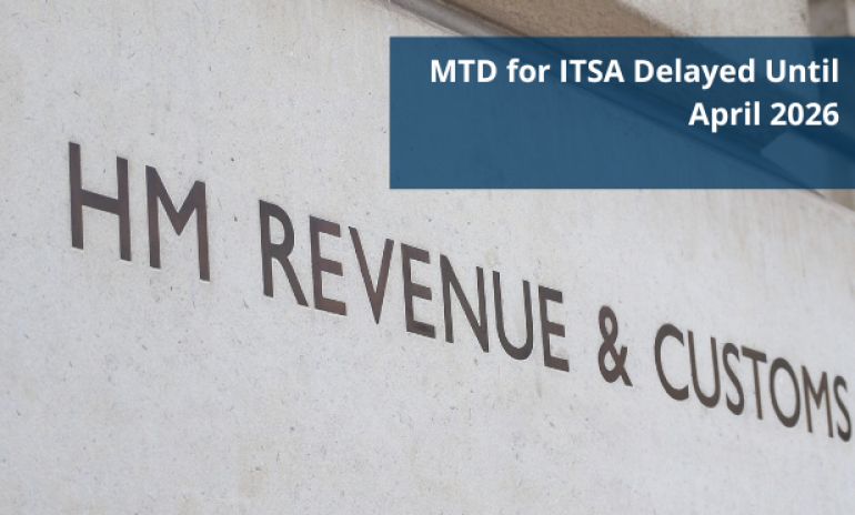 MTD for ITSA delayed until April 2026