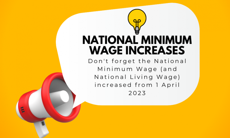 Don't Forget About The National Minimum Wage Increases