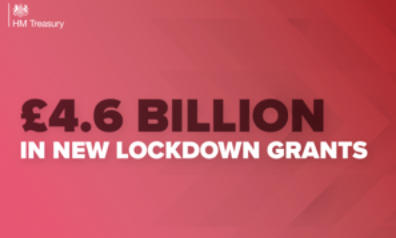 £4.6 billion in new lockdown grants